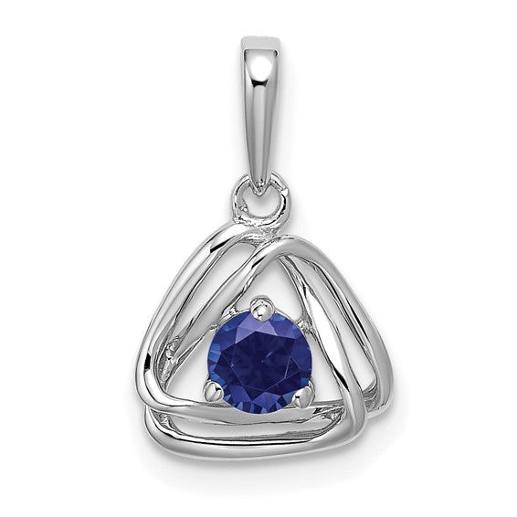Birthstone Triangle Pendant