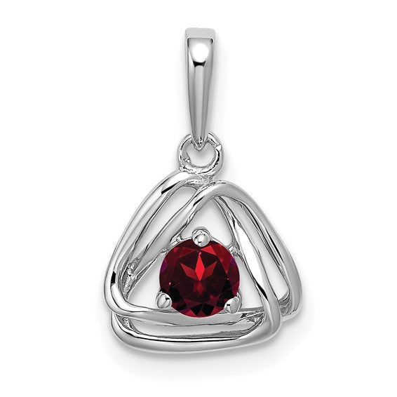 Birthstone Triangle Pendant