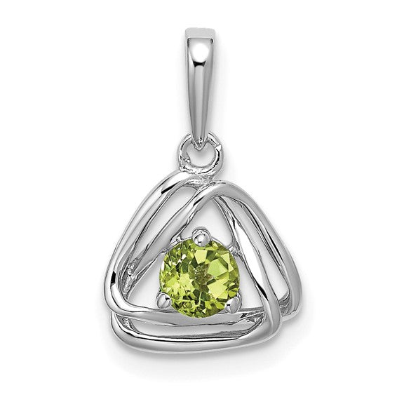 Birthstone Triangle Pendant