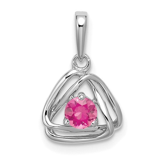Birthstone Triangle Pendant