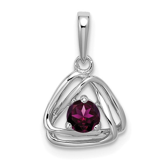 Birthstone Triangle Pendant