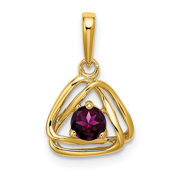 Birthstone Triangle Pendant