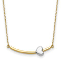 The Duet Heart Bar Necklace