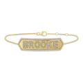 Geometric Nameplate Bracelet