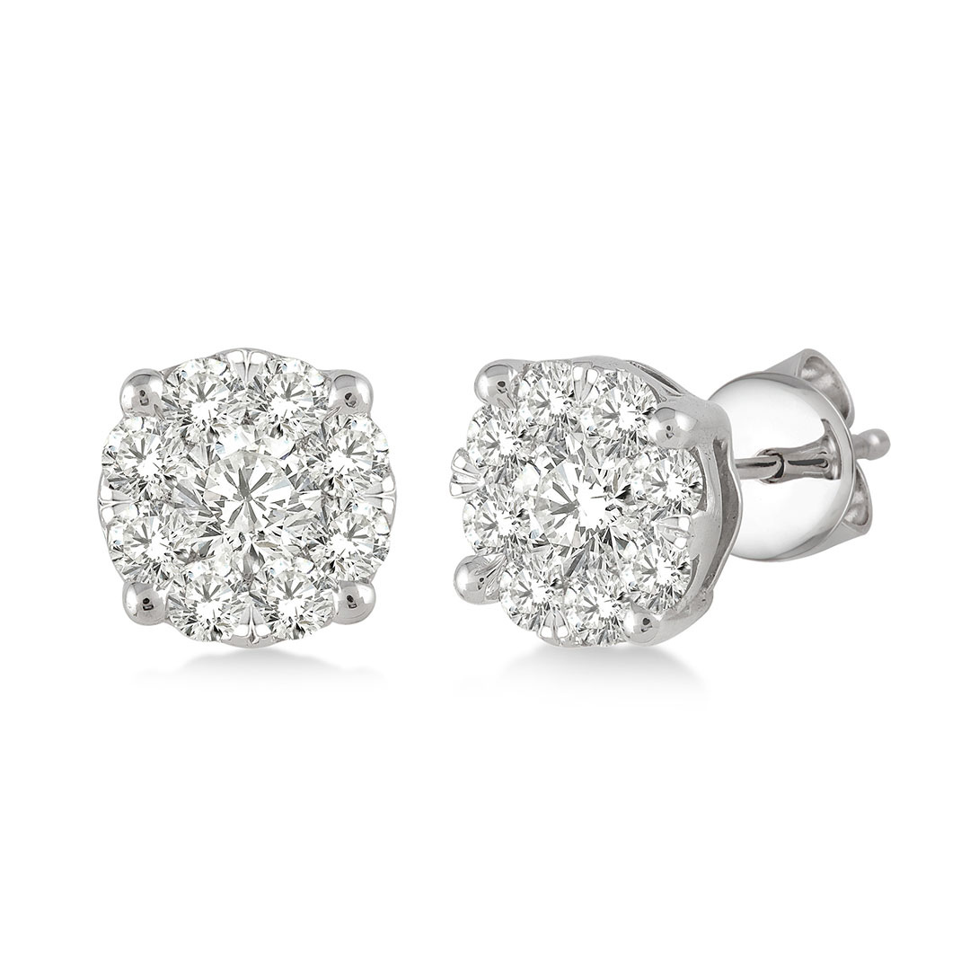 Aurevia Diamond Halo Earrings