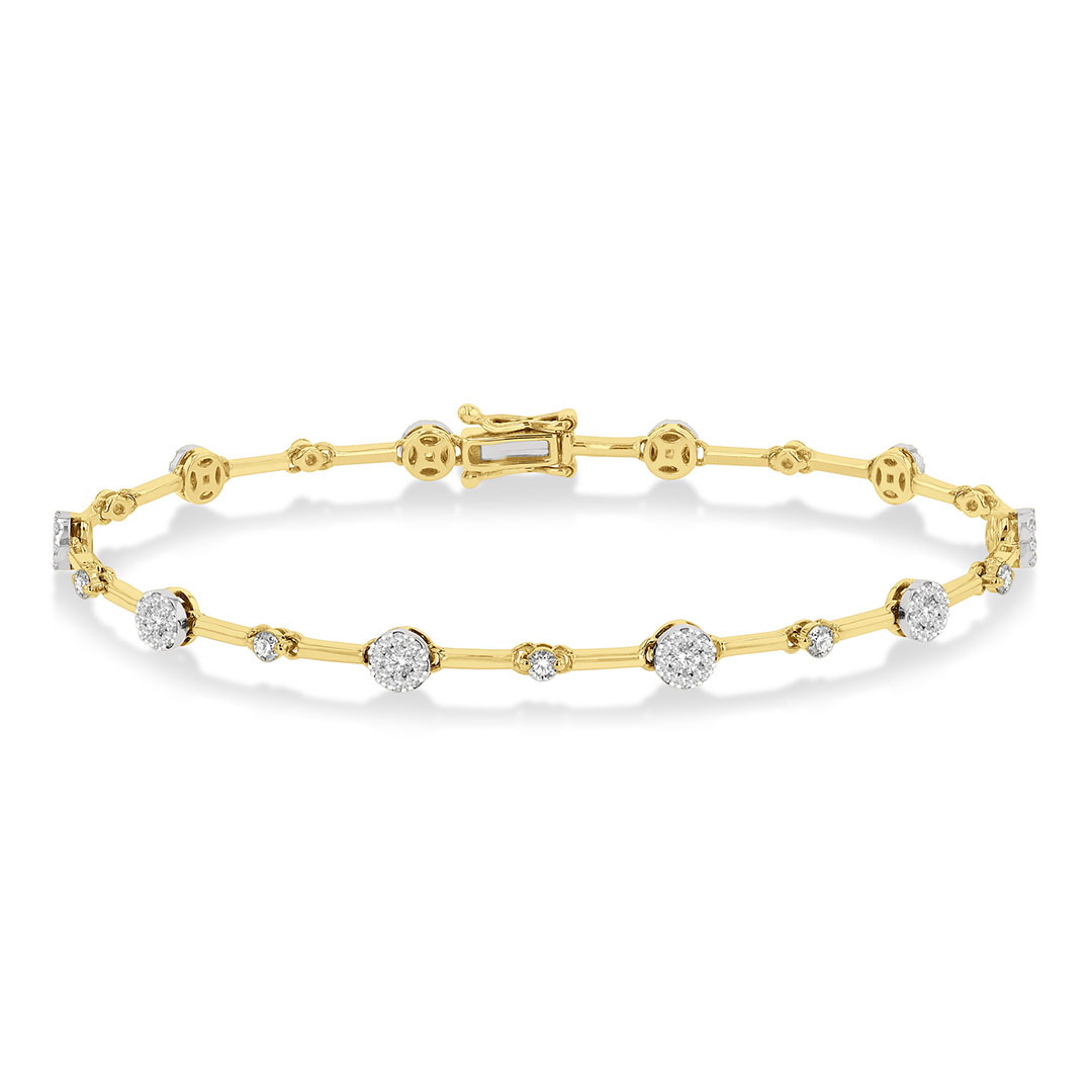 Valienne Diamond Bar Link Bracelet