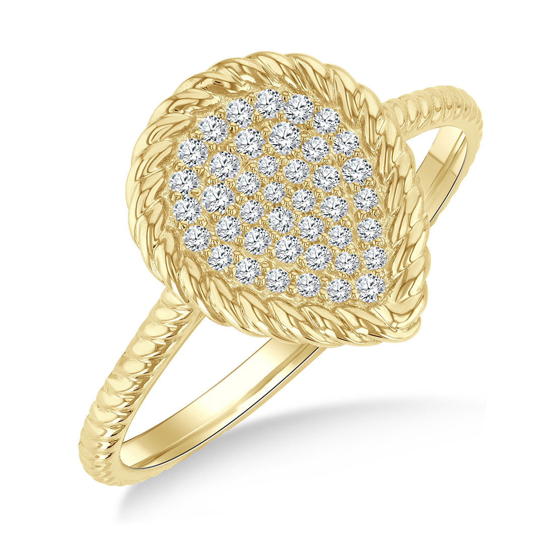 Seralyn Diamond Pear Ring