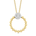 Nivara Diamond Round Pendant