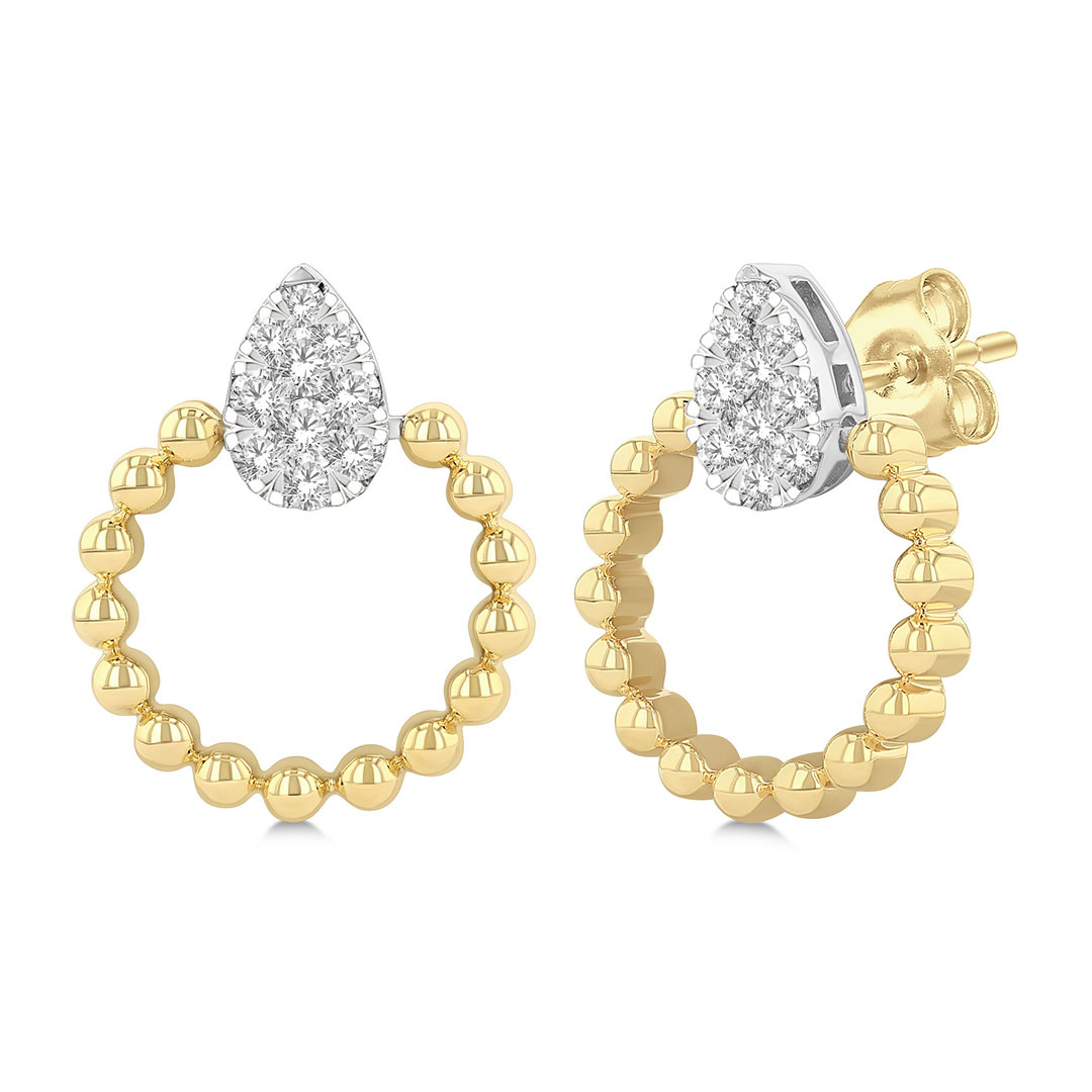 Nivara Diamond Pear Earrings