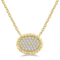 Seralyn Diamond Oval Pendant