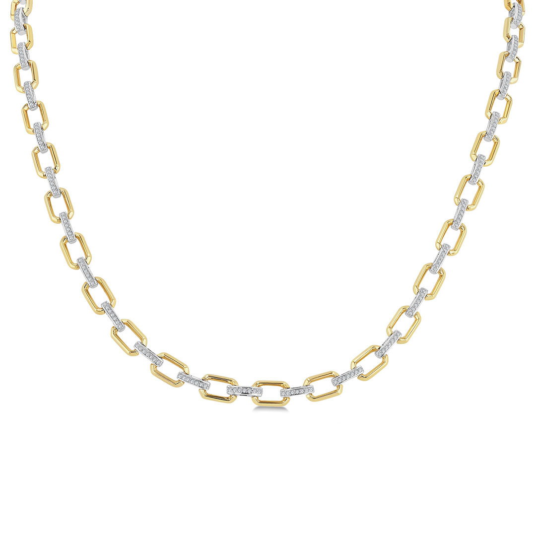 Octagon Link Necklace