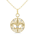 Fleur-de-Lis Medallion Pendant