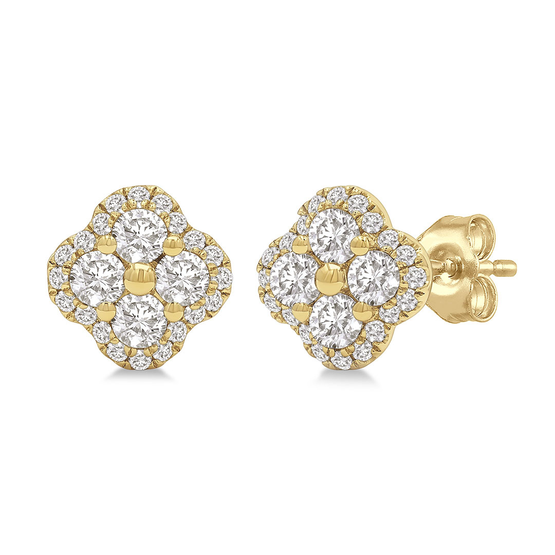 Clover Diamond Studs