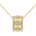 Rondelle Clover Diamond Pendant