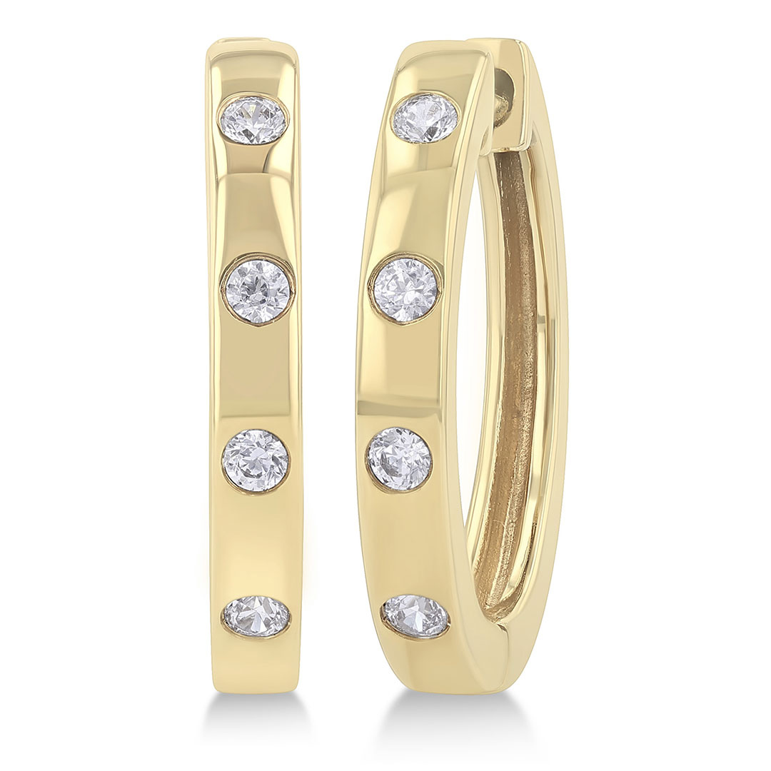 Coriselle Diamond Hoops