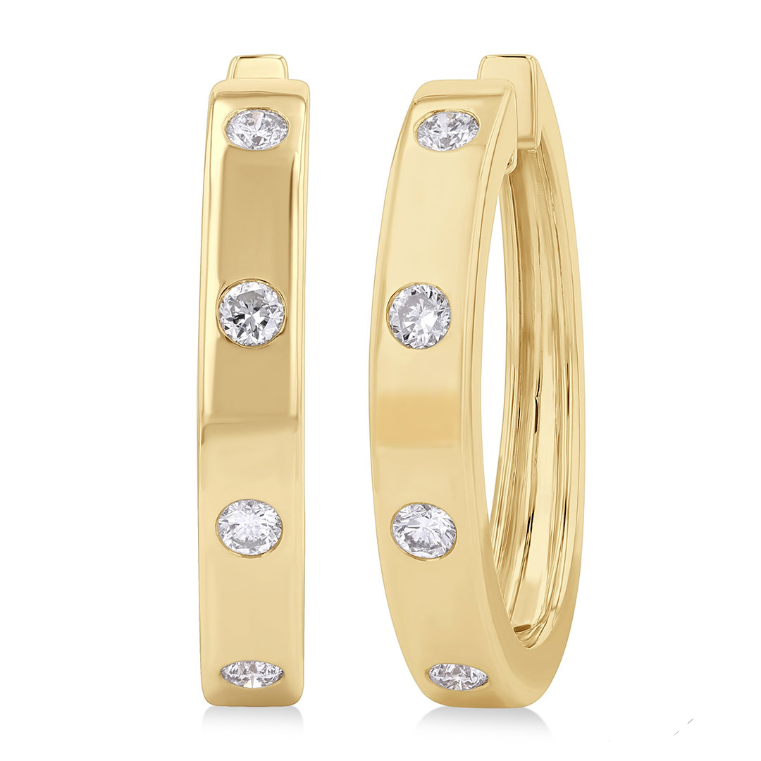 Coriselle Diamond Hoops