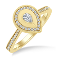 Pear shaped Art Deco Diamond Ring