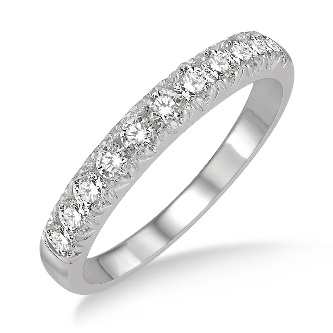 French Pave Diamond Band