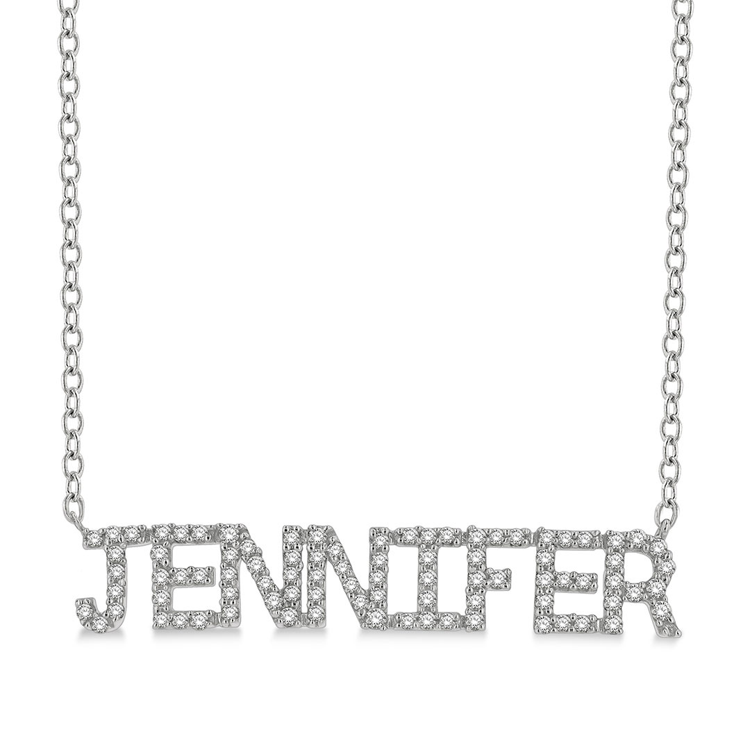 Block Name Necklace
