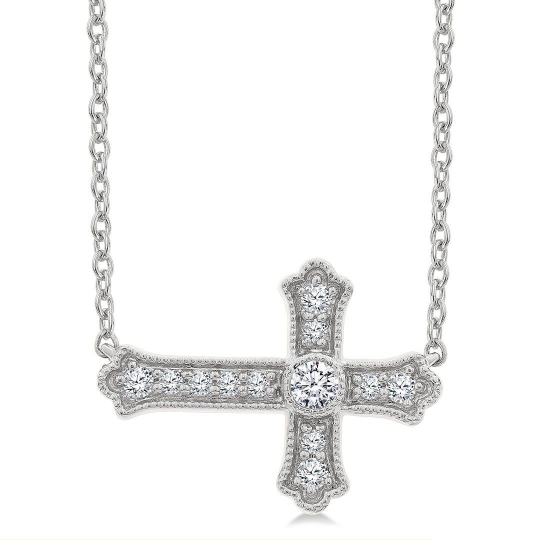 Sideways Cross Pendant