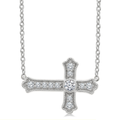 Sideways Cross Pendant