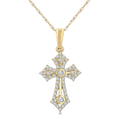 Spiritual Motif Cross Pendant