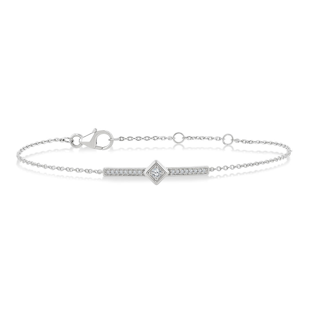 Horizontal Bar Chain Bracelet