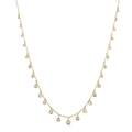 Allure Bezel Set Round Cut Diamond Station Necklace