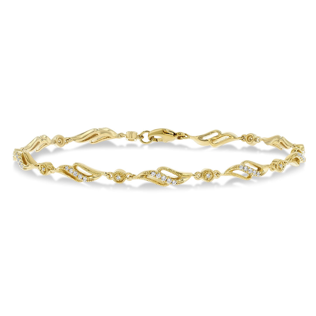Art Deco Lattice Kite Bracelet