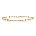 Dainty Art Deco Kite Round Cut Diamond Bracelet