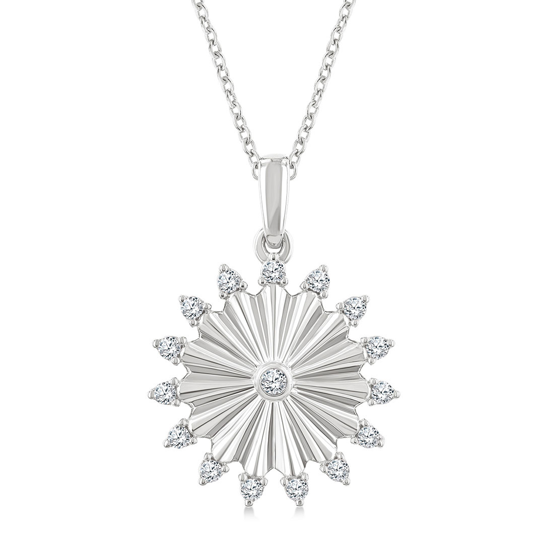 Circle Fluted Pendant