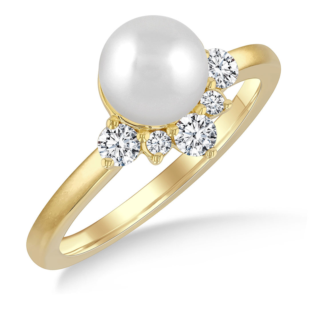 Pearl and Diamond Ring