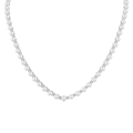 Pearl and Diamond Straightline Necklace