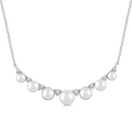 Pearl and Diamond Smile Necklace