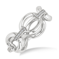 Oval Shape D-Link Diamond Ring