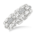 Bold Panther Link Diamond Fashion Ring