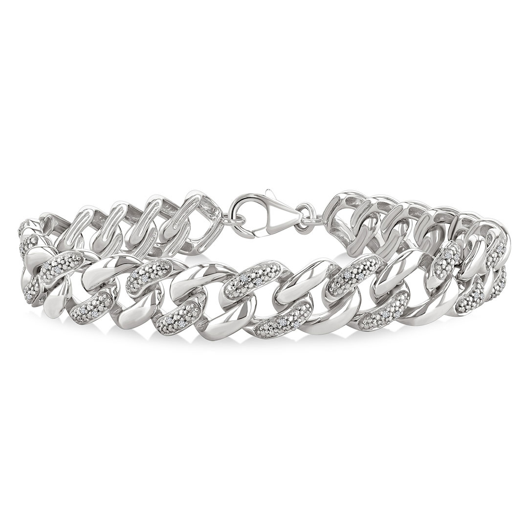 Diamond Curb & Cuban Bracelet