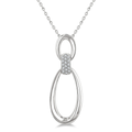 Open Window Link Diamond Pendant