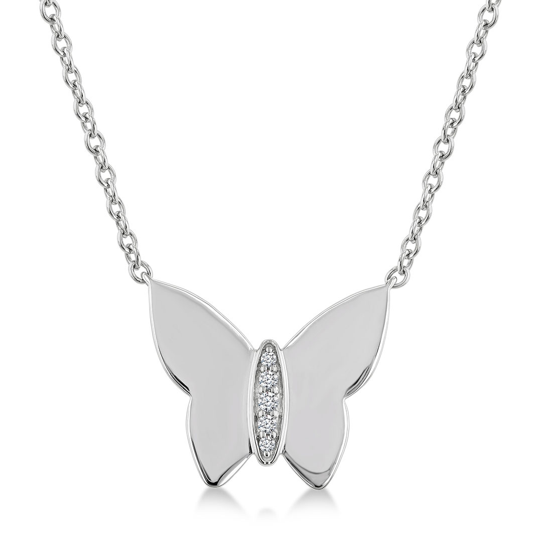 Butterfly Diamond Pendant