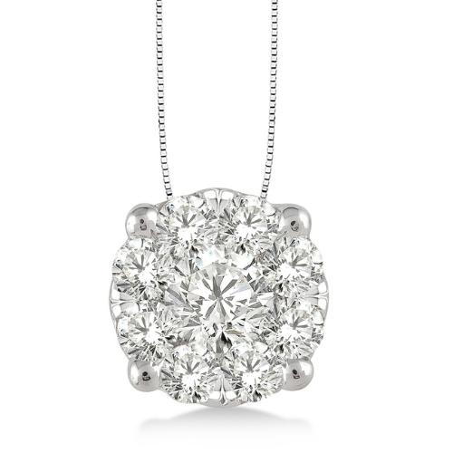 Aurevia Diamond Halo Pendant