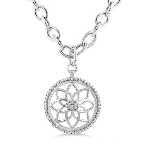Circle medallion Diamond Pendant