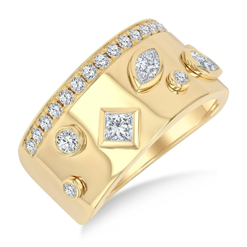 Amelora Diamond Wide Ring