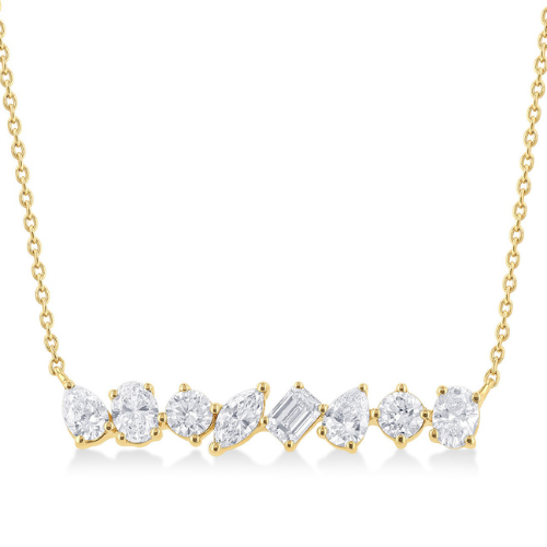Aurielle Diamond Bar Necklace
