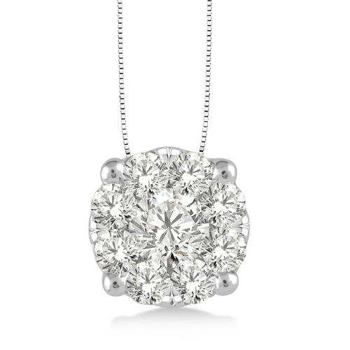 Aurevia Diamond Halo Pendant