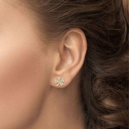 Four-Leaf Clover Petite Earrings