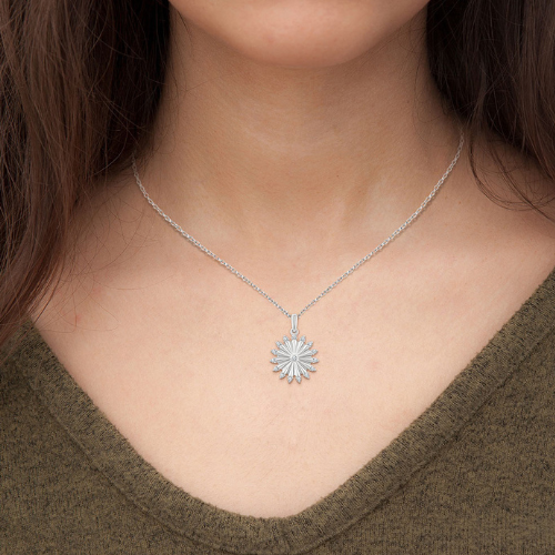 Circle Fluted Pendant