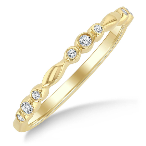 Round Cut Diamond Stackable Band