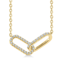 Paperclip Interlock Pendant
