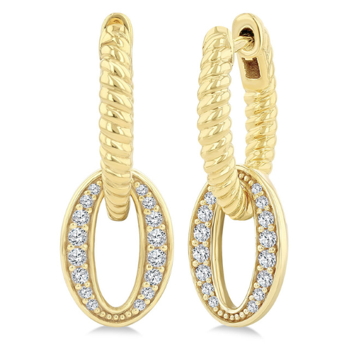 Oval Interlock Earrings