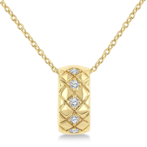 Diamond Quilted Pendant